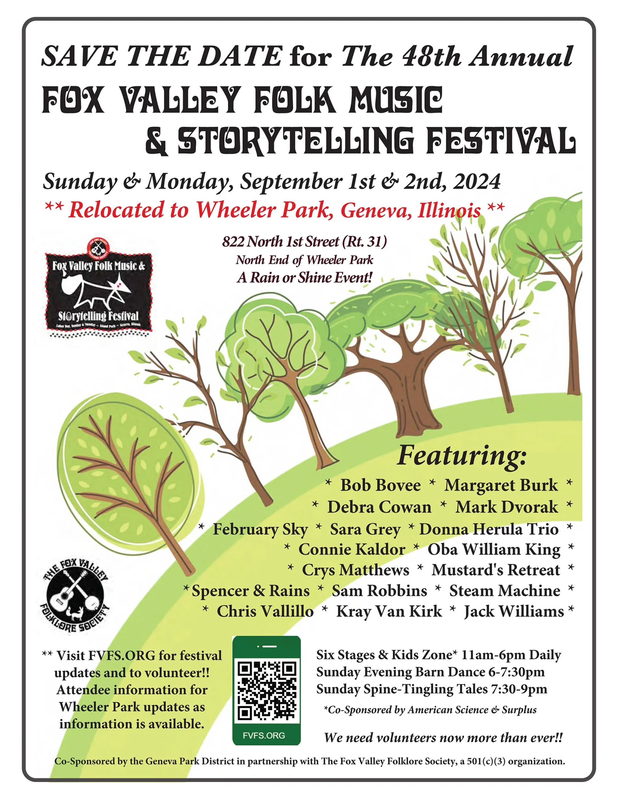 The 48th Annual Fox Valley Folk Music & Storytelling Festival Location Moved Fox Valley Folk Music and Storytelling Festival - Events, Entertainment, West Chicago Voice Newspaper local news hometown newspaper, arts and entertainment