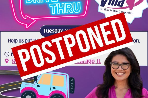 Petition Drive Thru Petition Event for IL Senator Karina Villa Postponed
